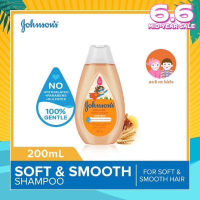 JOHNSON'S Baby Baby Active Kids Soft And Smooth Shampoo For Soft And Smooth Hair (For Silky Smooth Hair) 200ml
