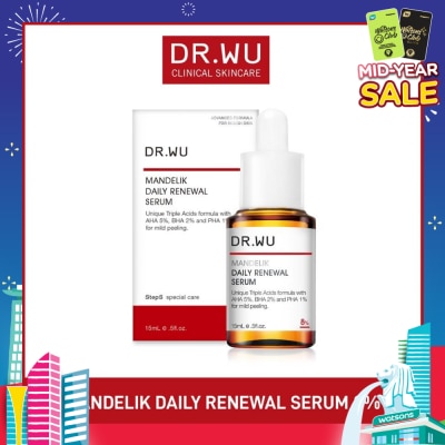DR. WU Mandelik Daily Renewal Serum 8% (For Mild Peeling) 15ml