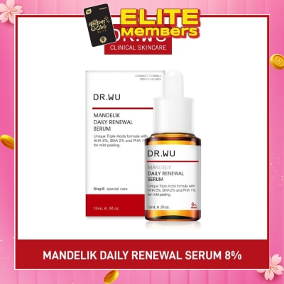 DR. WU Mandelik Daily Renewal Serum 8% (For Mild Peeling) 15ml