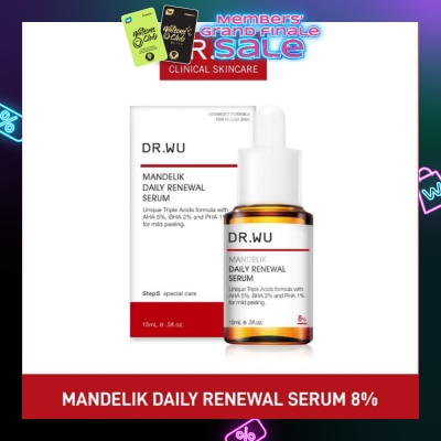 DR. WU Mandelik Daily Renewal Serum 8% (For Mild Peeling) 15ml
