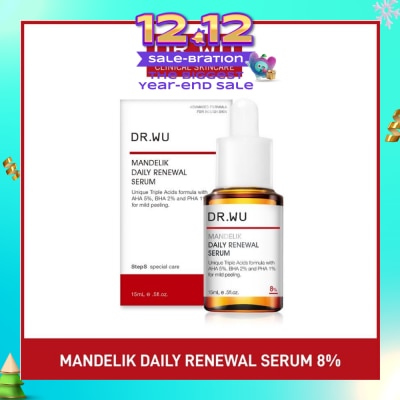 DR. WU Mandelik Daily Renewal Serum 8% (For Mild Peeling) 15ml