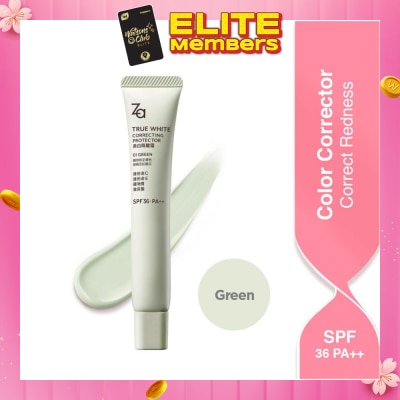 ZA True White Correcting Protector (01 Green) Spf36 Pa++ 35g