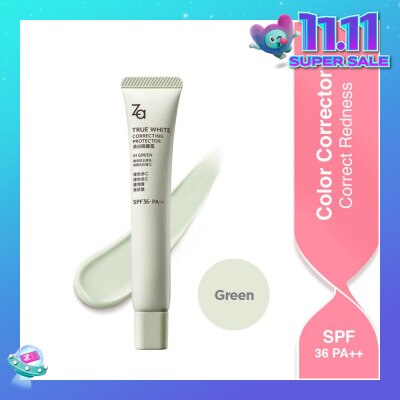 ZA True White Correcting Protector (01 Green) Spf36 Pa++ 35g