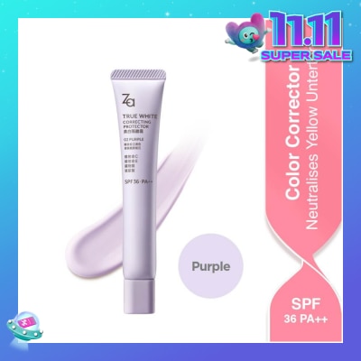 ZA True White Correcting Protector (02 Purple) Spf36 Pa++ 35g