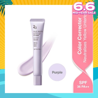 ZA True White Correcting Protector (02 Purple) Spf36 Pa++ 35g