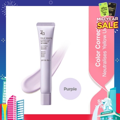 ZA True White Correcting Protector (02 Purple) Spf36 Pa++ 35g