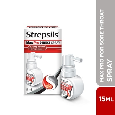 STREPSILS - Max Pro for Sore Throat Direct Spray 15ml