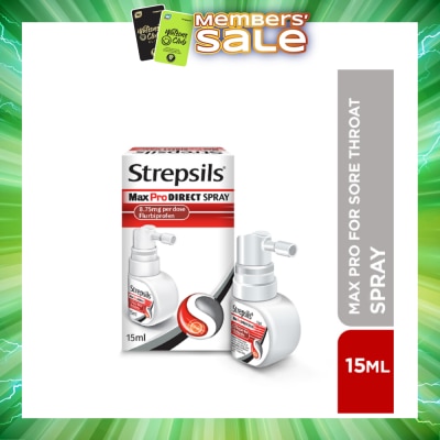STREPSILS - Max Pro for Sore Throat Direct Spray 15ml