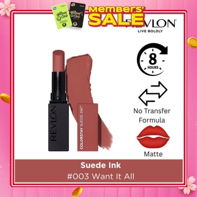 REVLON Suede Ink Lipstick #003 Want It All 1s