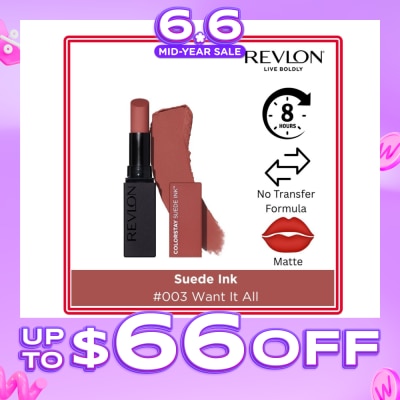 REVLON - Suede Ink Lipstick #003 Want It All 1s