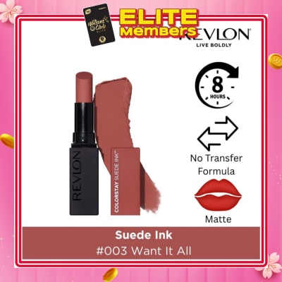 REVLON Suede Ink Lipstick #003 Want It All 1s