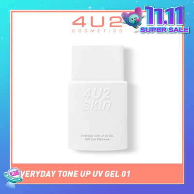 4U2 Skin Everyday Tone Up Uv Gel Spf50+ Pa++++ (No.01 Super Clear) 30ml