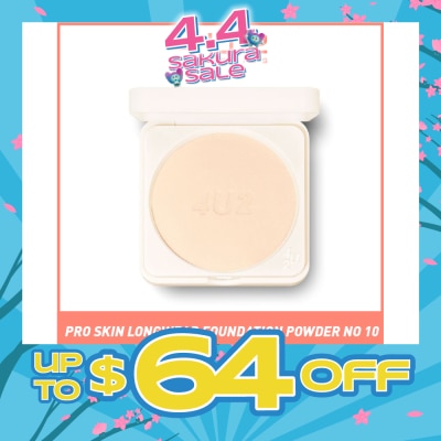 4U2 - Skin Pro Skin Powder (No.10 Light Beige), Make Your Skin Smooth And Grippy Like A Pro, Provides Maximum Coverage With Technology 10g