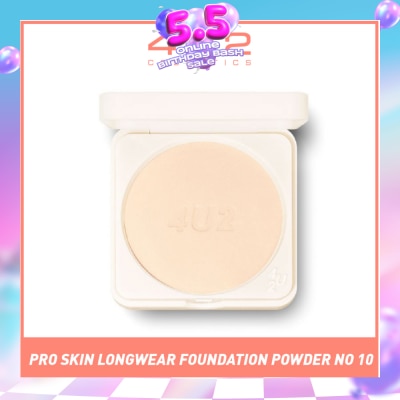 4U2 - Skin Pro Skin Powder (No.10 Light Beige), Make Your Skin Smooth And Grippy Like A Pro, Provides Maximum Coverage With Technology 10g