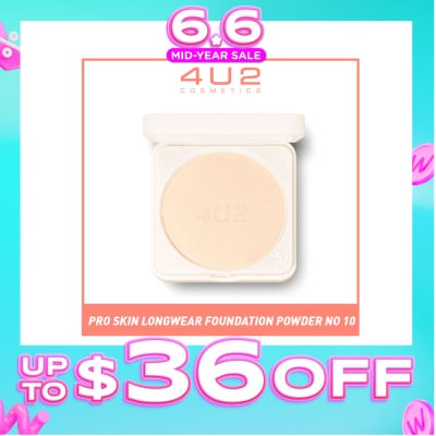 4U2 - Skin Pro Skin Powder (No.10 Light Beige), Make Your Skin Smooth And Grippy Like A Pro, Provides Maximum Coverage With Technology 10g