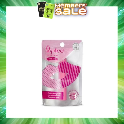 MENTHOLATUM - Lip Ice Magic Colour, Rose Pink, Fragrance Free (Color Changing, Long Lasting Moisture For Fuller, Bouncy Lips, Protect Lips Against Harmful Environment) 2g