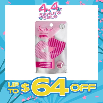 MENTHOLATUM - Lip Ice Magic Colour, Rose Pink, Fragrance Free (Color Changing, Long Lasting Moisture For Fuller, Bouncy Lips, Protect Lips Against Harmful Environment) 2g