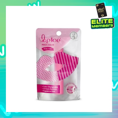 MENTHOLATUM Lip Ice Magic Colour, Rose Pink, Fragrance Free (Color Changing, Long Lasting Moisture For Fuller, Bouncy Lips, Protect Lips Against Harmful Environment) 2g