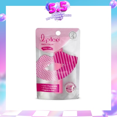 MENTHOLATUM - Lip Ice Magic Colour, Rose Pink, Fragrance Free (Color Changing, Long Lasting Moisture For Fuller, Bouncy Lips, Protect Lips Against Harmful Environment) 2g