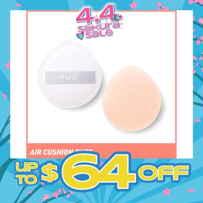 4U2 - Skin Air Cushion Puff (Special Soft Texture, Does Not Cut The Skin, Does Not Irritate The Skin, Smooth Makeup) 1s