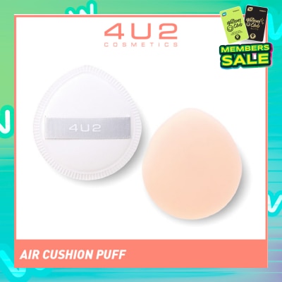 4U2 Skin Air Cushion Puff (Special Soft Texture, Does Not Cut The Skin, Does Not Irritate The Skin, Smooth Makeup) 1s