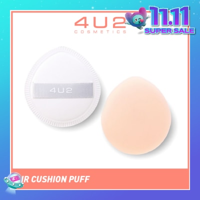 4U2 Skin Air Cushion Puff (Special Soft Texture, Does Not Cut The Skin, Does Not Irritate The Skin, Smooth Makeup) 1s