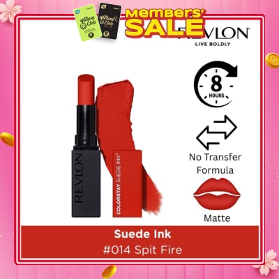 REVLON Suede Ink Lipstick #014 Spit Fire 1s