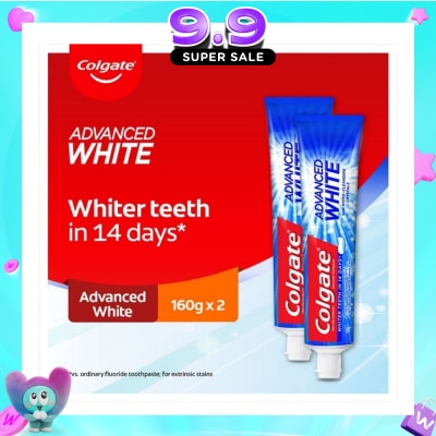 COLGATE - Advanced Whitening Toothpaste 160gx2 Twin Pack image