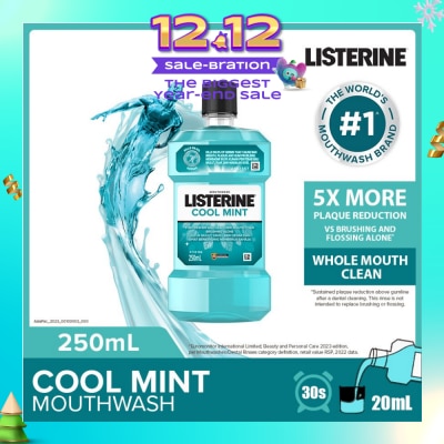LISTERINE Listerine Mouthwash Cool Mint With 4 Essential Oils 250ml