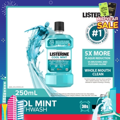 LISTERINE Listerine Mouthwash Cool Mint With 4 Essential Oils 250ml