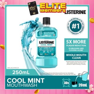 LISTERINE Listerine Mouthwash Cool Mint With 4 Essential Oils 250ml