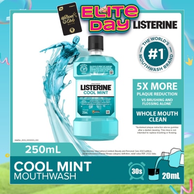 LISTERINE - Listerine Mouthwash Cool Mint With 4 Essential Oils 250ml