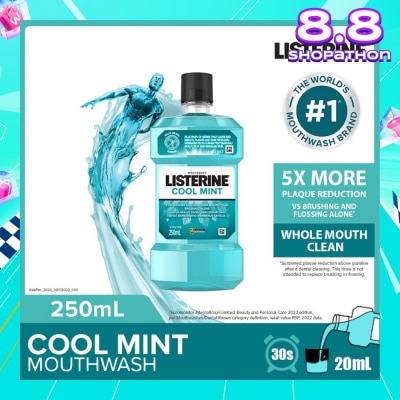LISTERINE Listerine Mouthwash Cool Mint With 4 Essential Oils 250ml