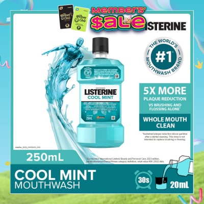 LISTERINE - Listerine Mouthwash Cool Mint With 4 Essential Oils 250ml