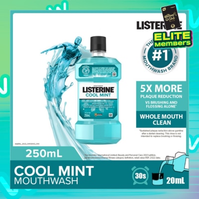 LISTERINE Listerine Mouthwash Cool Mint With 4 Essential Oils 250ml