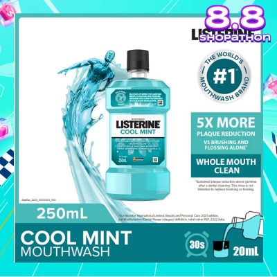 LISTERINE Listerine Mouthwash Cool Mint With 4 Essential Oils 250ml