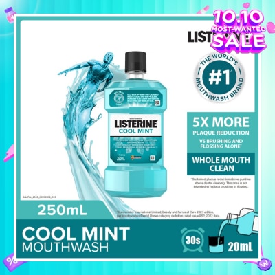 LISTERINE Listerine Mouthwash Cool Mint With 4 Essential Oils 250ml