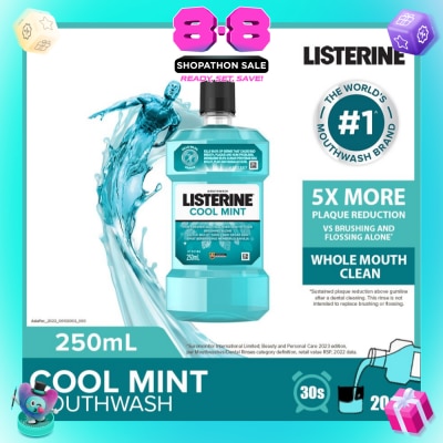 LISTERINE - Listerine Mouthwash Cool Mint With 4 Essential Oils 250ml