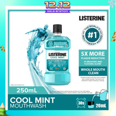 LISTERINE Listerine Mouthwash Cool Mint With 4 Essential Oils 250ml