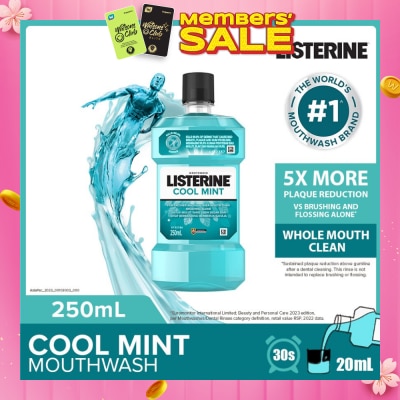 LISTERINE Listerine Mouthwash Cool Mint With 4 Essential Oils 250ml