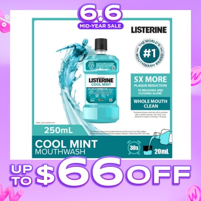 LISTERINE - Listerine Mouthwash Cool Mint With 4 Essential Oils 250ml