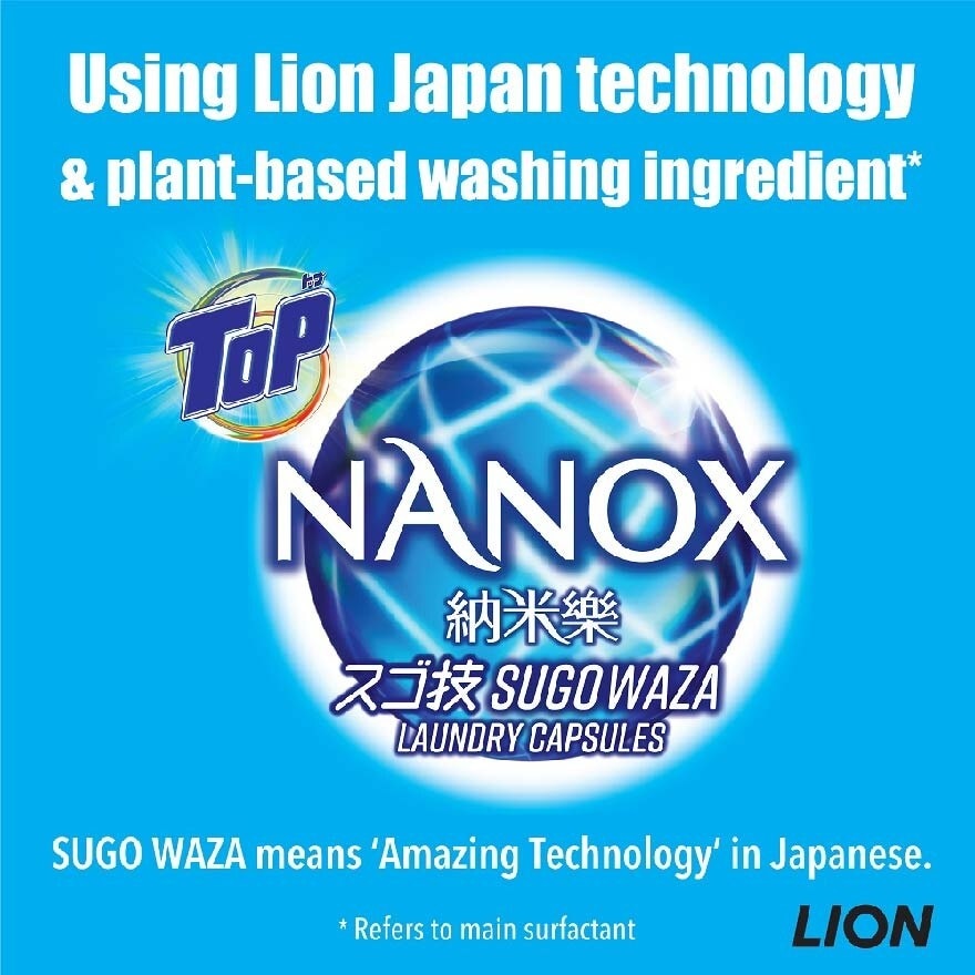 Nanox Laundry Capsules (99.99% Anti-Bacterial, Anti Virus, Anti Malodour, Anti Mite Dust) 32s