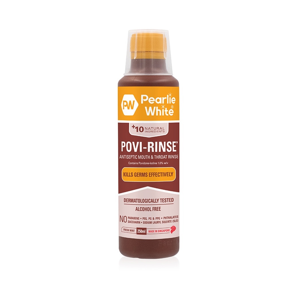 Povi Rinse Antiseptic Mouth And Throat Rinse (Helps To Maintain Oral Health And Fight Germs That Cause Bad Breath) 250ml