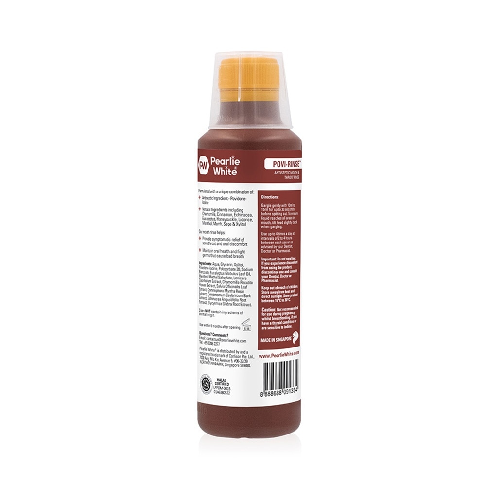 Povi Rinse Antiseptic Mouth And Throat Rinse (Helps To Maintain Oral Health And Fight Germs That Cause Bad Breath) 250ml