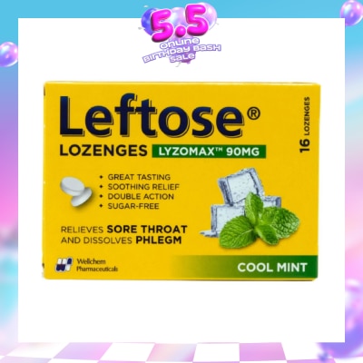 LEFTOSE - LEFTOSE LOZENGES COO (Expiry: Feb`2027)