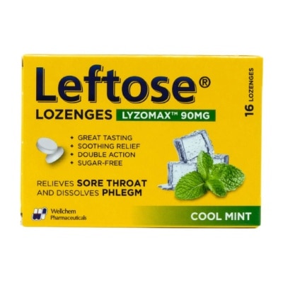 LEFTOSE LEFTOSE LOZENGES COOL MINT 16S