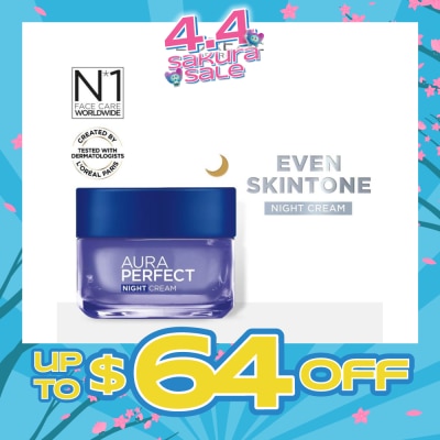 L'OREAL PARIS SKINCARE - Aura Perfect Night Cream (For Even Skintone) 50ml