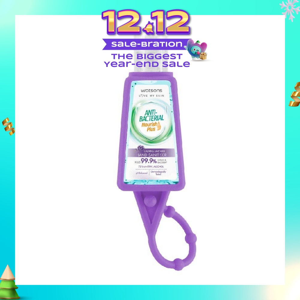 Anti Bacterial Nourish Plus Calming Lavender Hand Sanitiser (Kills 99.9% Germs And Bacteria*) 30ml