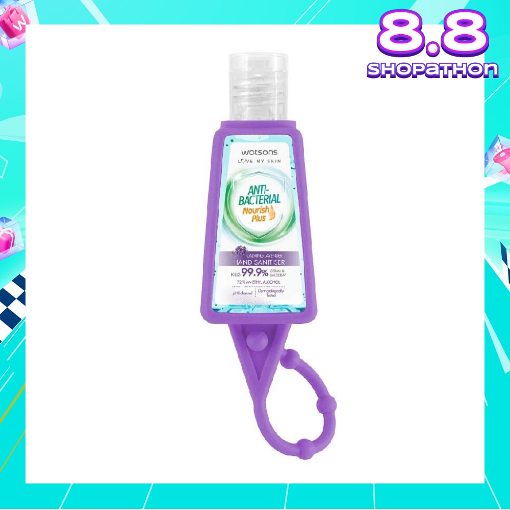 Anti Bacterial Nourish Plus Calming Lavender Hand Sanitiser (Kills 99.9% Germs And Bacteria*) 30ml
