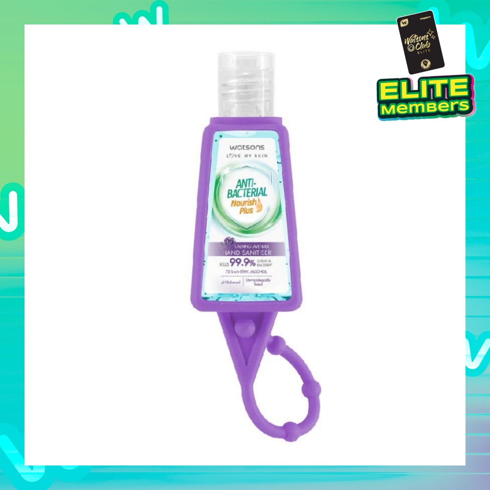 Anti Bacterial Nourish Plus Calming Lavender Hand Sanitiser (Kills 99.9% Germs And Bacteria*) 30ml